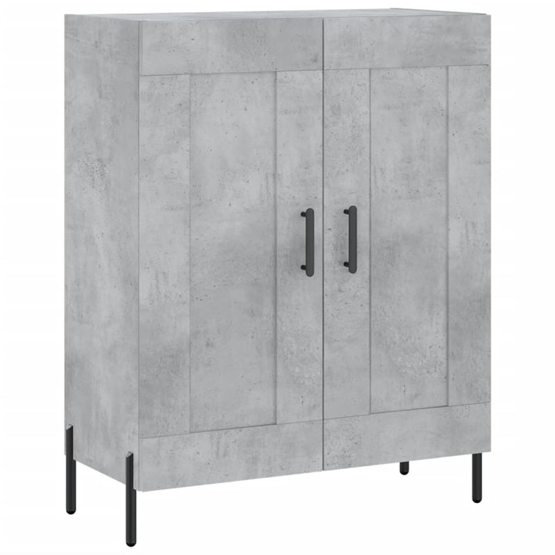 vidaXL betonszürke szerelt fa tálalószekrény 69,5 x 34 x 90 cm