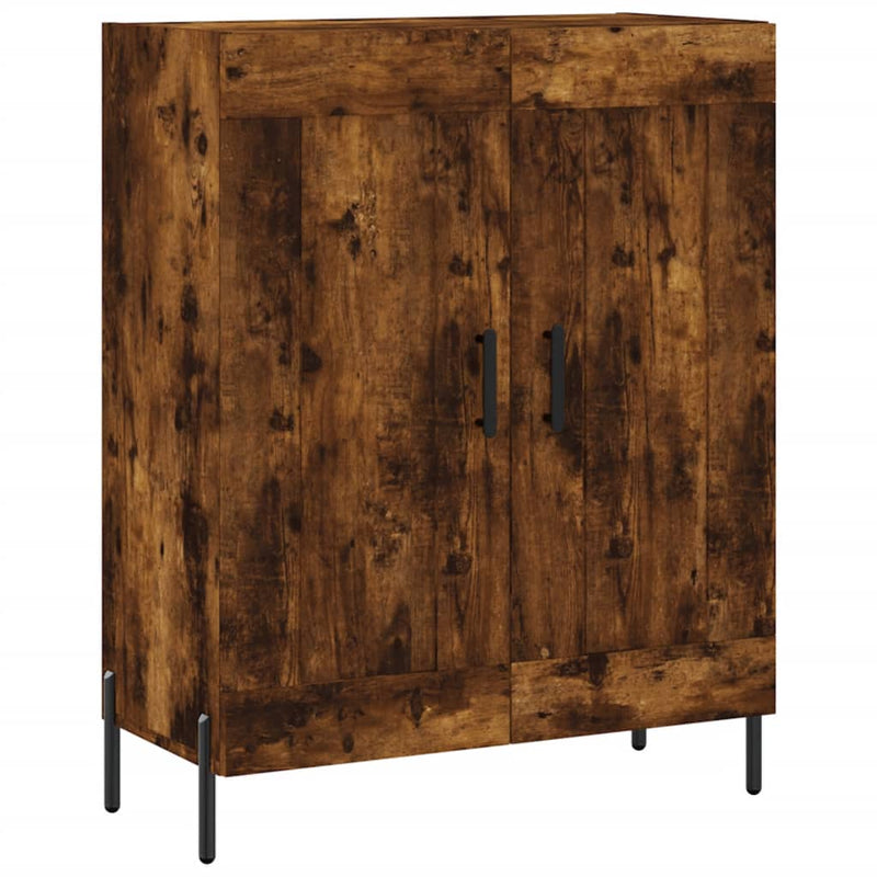 vidaXL füstös tölgy színű szerelt fa tálalószekrény 69,5 x 34 x 90 cm