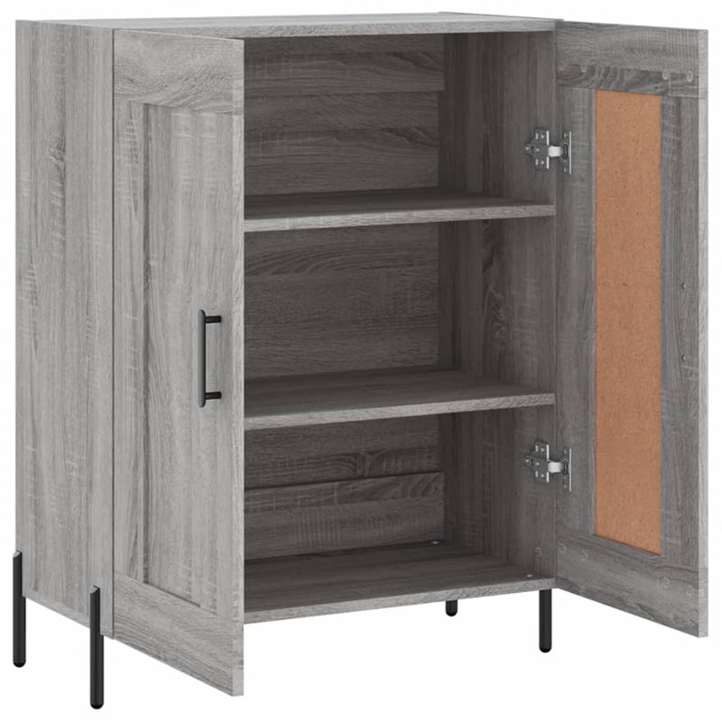 vidaXL szürke sonoma színű szerelt fa tálalószekrény 69,5 x 34 x 90 cm
