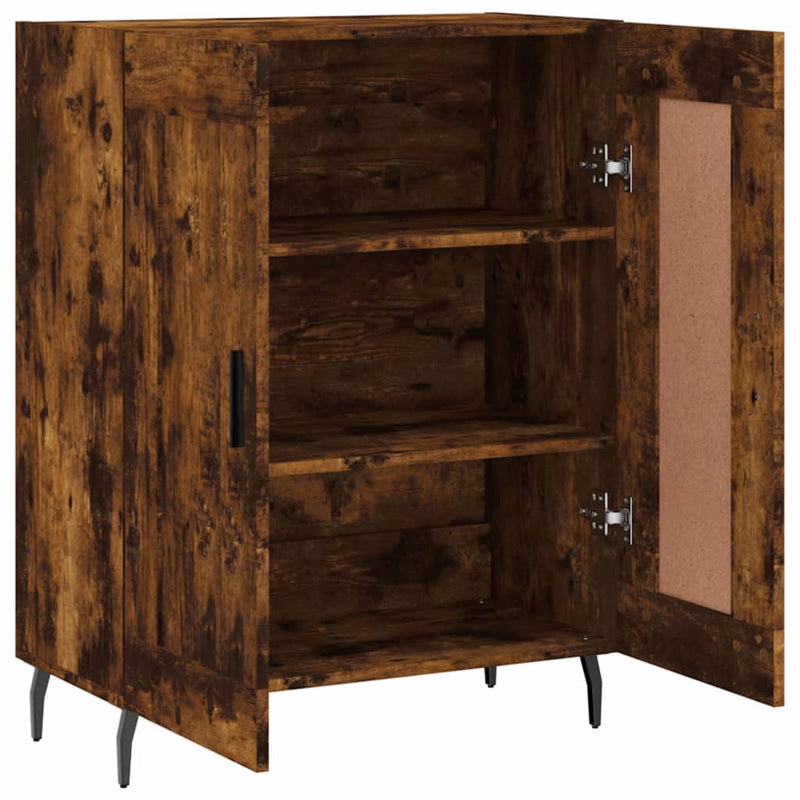 vidaXL füstös tölgy színű szerelt fa tálalószekrény 69,5 x 34 x 90 cm