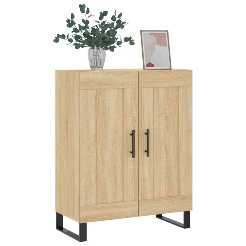 vidaXL sonoma tölgy színű szerelt fa tálalószekrény 69,5 x 34 x 90 cm