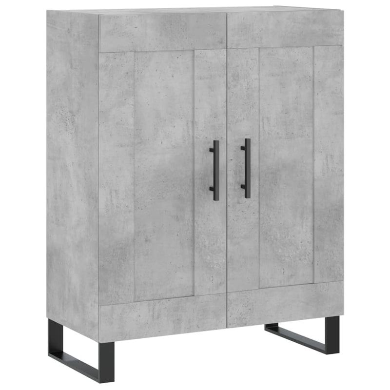 vidaXL betonszürke szerelt fa tálalószekrény 69,5 x 34 x 90 cm