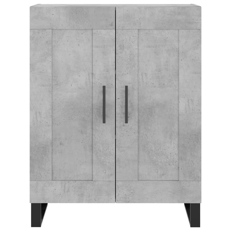 vidaXL betonszürke szerelt fa tálalószekrény 69,5 x 34 x 90 cm