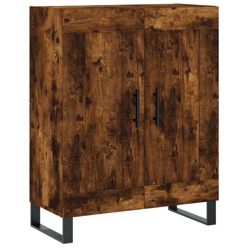 vidaXL füstös tölgy színű szerelt fa tálalószekrény 69,5 x 34 x 90 cm