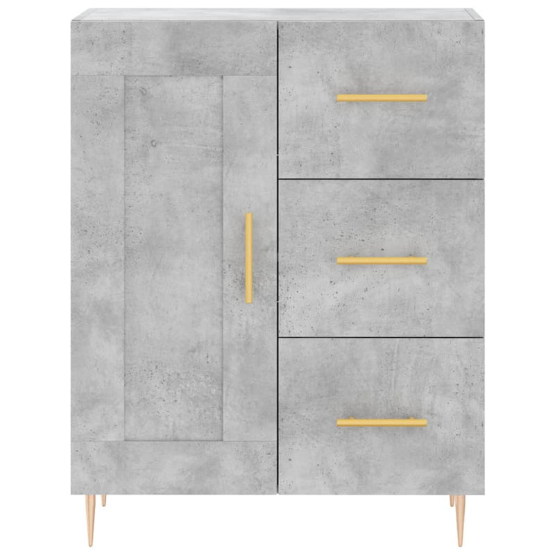 vidaXL betonszürke szerelt fa tálalószekrény 69,5 x 34 x 90 cm