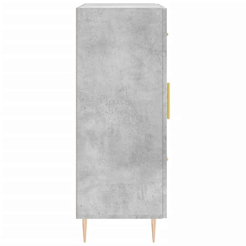 vidaXL betonszürke szerelt fa tálalószekrény 69,5 x 34 x 90 cm