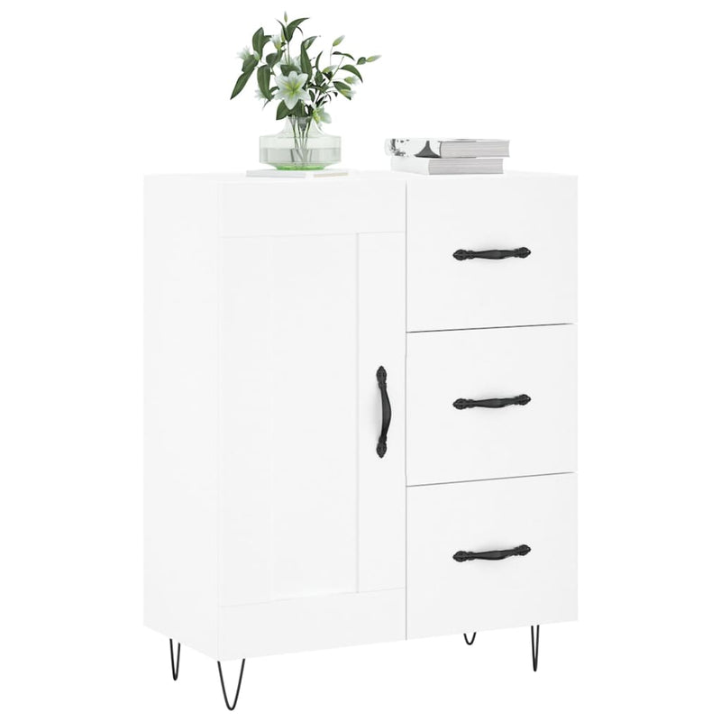 vidaXL fehér szerelt fa tálalószekrény 69,5 x 34 x 90 cm