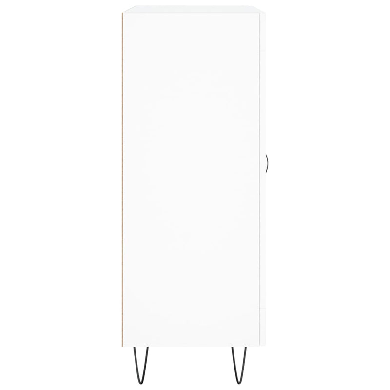 vidaXL fehér szerelt fa tálalószekrény 69,5 x 34 x 90 cm