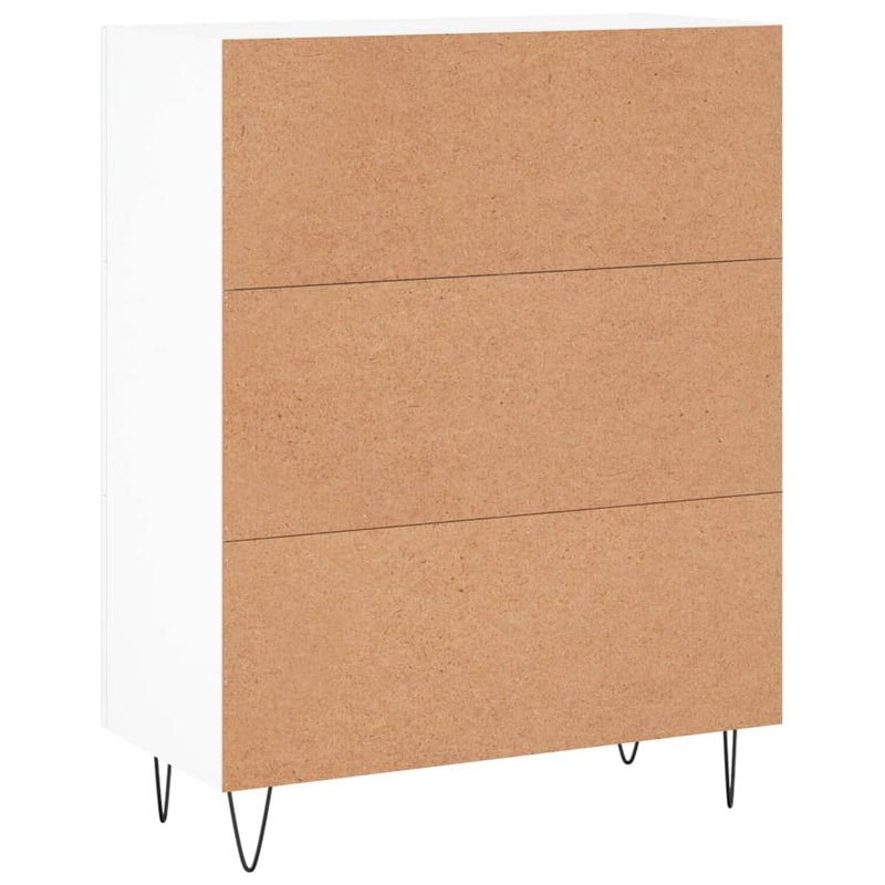 vidaXL fehér szerelt fa tálalószekrény 69,5 x 34 x 90 cm