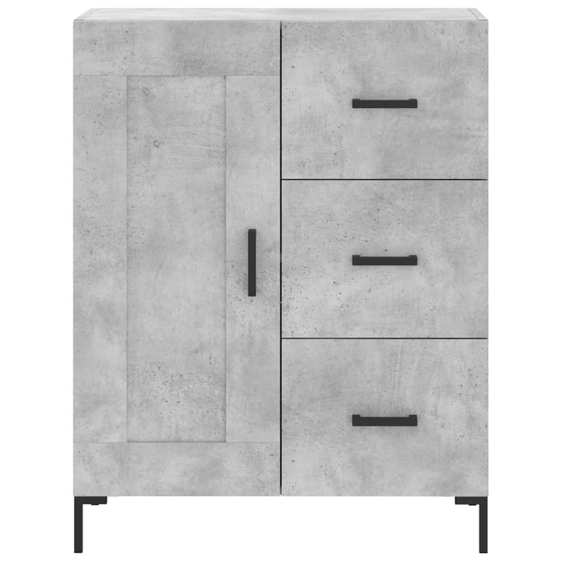 vidaXL betonszürke szerelt fa tálalószekrény 69,5 x 34 x 90 cm
