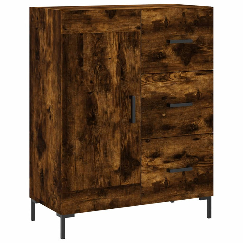 vidaXL füstös tölgy színű szerelt fa tálalószekrény 69,5 x 34 x 90 cm