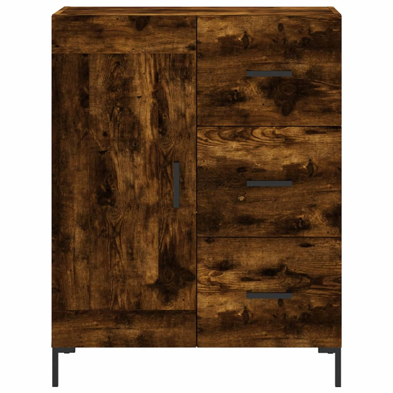 vidaXL füstös tölgy színű szerelt fa tálalószekrény 69,5 x 34 x 90 cm