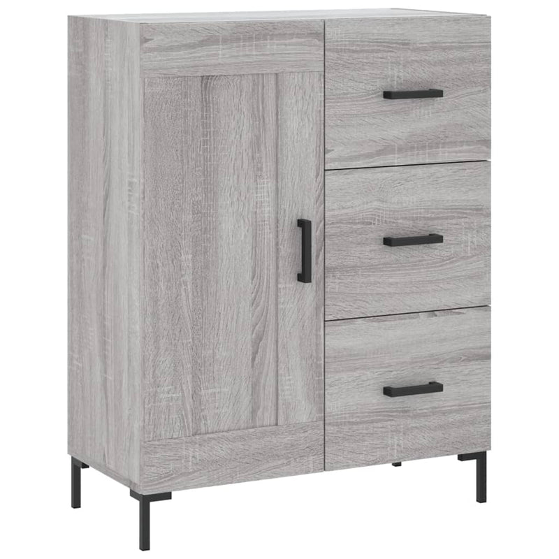 vidaXL szürke sonoma színű szerelt fa tálalószekrény 69,5 x 34 x 90 cm