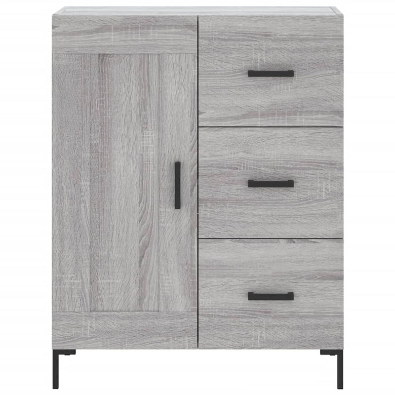 vidaXL szürke sonoma színű szerelt fa tálalószekrény 69,5 x 34 x 90 cm