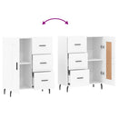 vidaXL fehér szerelt fa tálalószekrény 69,5 x 34 x 90 cm