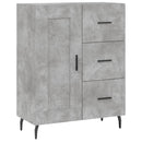 vidaXL betonszürke szerelt fa tálalószekrény 69,5 x 34 x 90 cm
