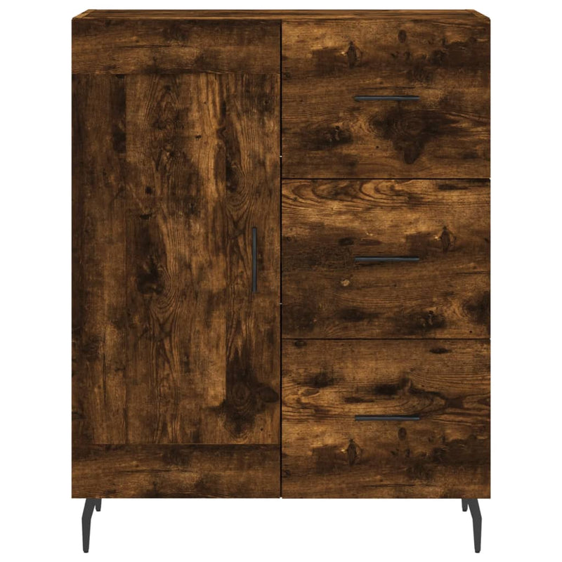 vidaXL füstös tölgy színű szerelt fa tálalószekrény 69,5 x 34 x 90 cm
