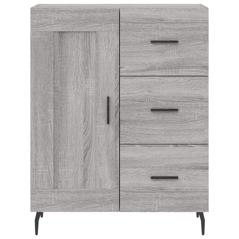 vidaXL szürke sonoma színű szerelt fa tálalószekrény 69,5 x 34 x 90 cm