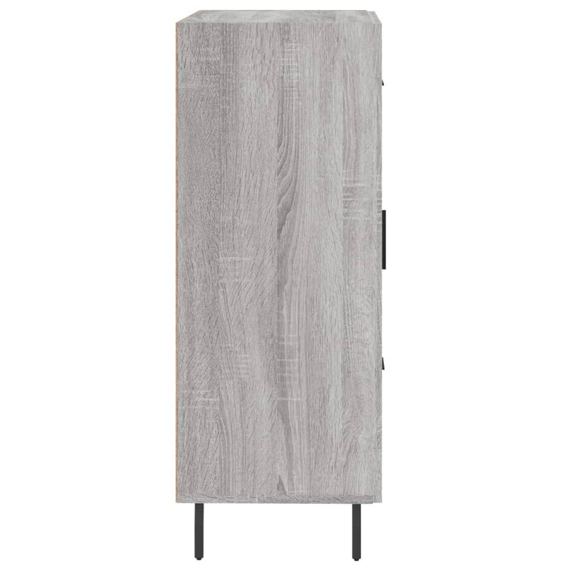 vidaXL szürke sonoma színű szerelt fa tálalószekrény 69,5 x 34 x 90 cm