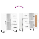 vidaXL fehér szerelt fa tálalószekrény 69,5 x 34 x 90 cm