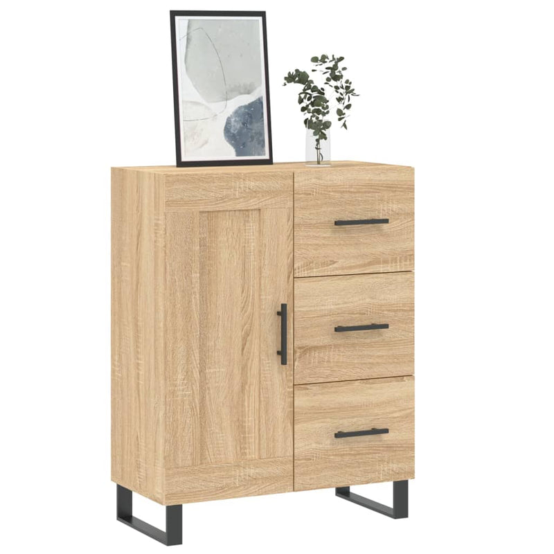 vidaXL sonoma tölgy színű szerelt fa tálalószekrény 69,5 x 34 x 90 cm