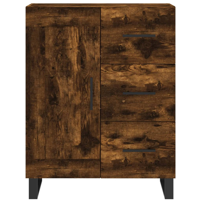 vidaXL füstös tölgy színű szerelt fa tálalószekrény 69,5 x 34 x 90 cm