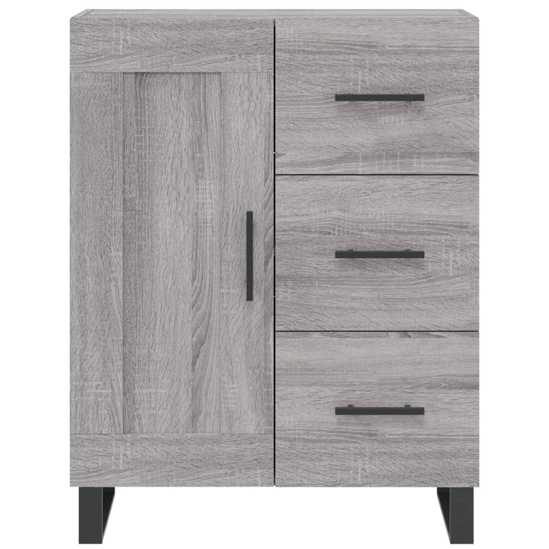 vidaXL szürke sonoma színű szerelt fa tálalószekrény 69,5 x 34 x 90 cm
