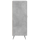vidaXL betonszürke szerelt fa tálalószekrény 34,5 x 34 x 90 cm