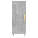 vidaXL betonszürke szerelt fa tálalószekrény 34,5 x 34 x 90 cm