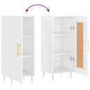 vidaXL magasfényű fehér szerelt fa tálalószekrény 34,5 x 34 x 90 cm