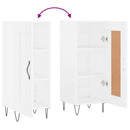 vidaXL fehér szerelt fa tálalóasztal 34,5 x 34 x 90 cm