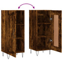 vidaXL füstös tölgy színű szerelt fa tálalószekrény 34,5 x 34 x 90 cm