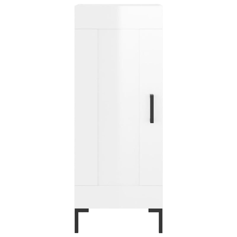 vidaXL magasfényű fehér szerelt fa tálalószekrény 34,5 x 34 x 90 cm