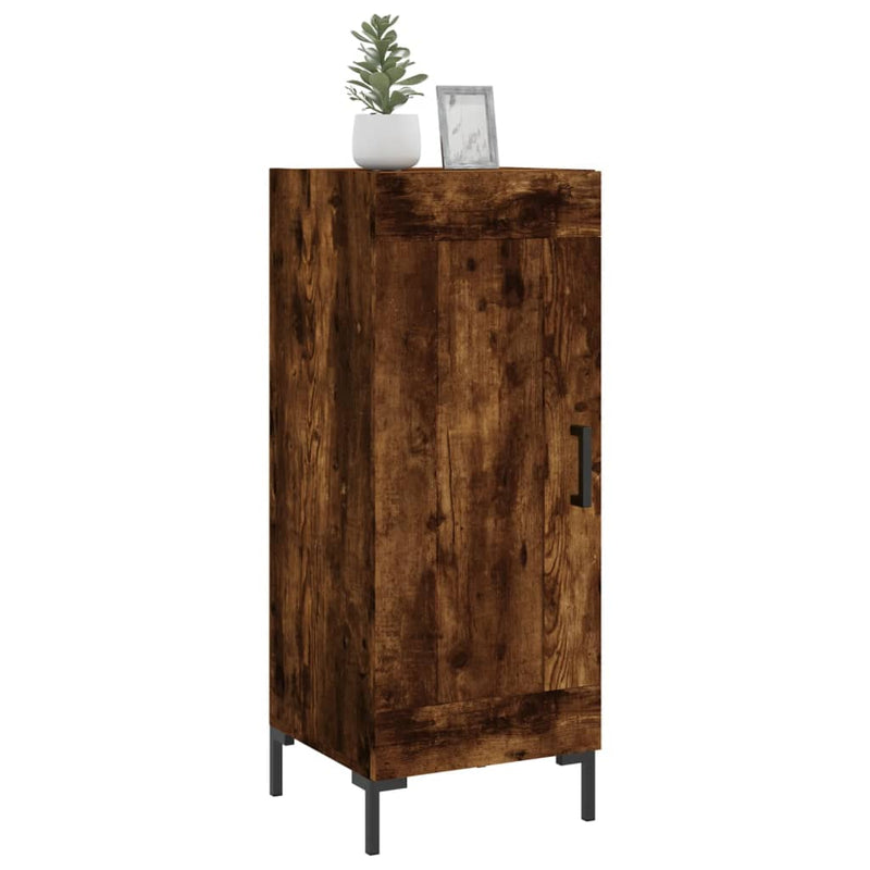vidaXL füstös tölgy színű szerelt fa tálalószekrény 34,5 x 34 x 90 cm