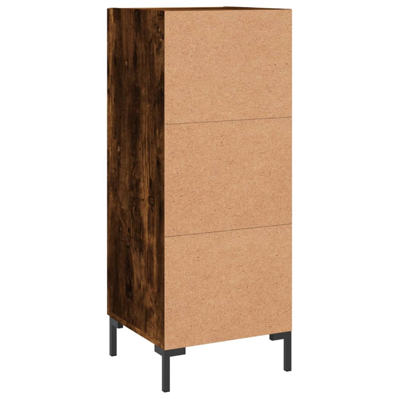 vidaXL füstös tölgy színű szerelt fa tálalószekrény 34,5 x 34 x 90 cm