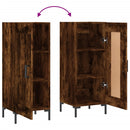 vidaXL füstös tölgy színű szerelt fa tálalószekrény 34,5 x 34 x 90 cm