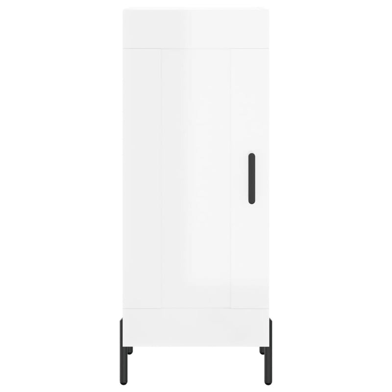 vidaXL magasfényű fehér szerelt fa tálalószekrény 34,5 x 34 x 90 cm