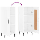 vidaXL magasfényű fehér szerelt fa tálalószekrény 34,5 x 34 x 90 cm