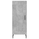 vidaXL betonszürke szerelt fa tálalószekrény 34,5 x 34 x 90 cm