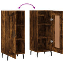 vidaXL füstös tölgy színű szerelt fa tálalószekrény 34,5 x 34 x 90 cm