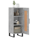 vidaXL betonszürke szerelt fa tálalószekrény 34,5 x 34 x 90 cm