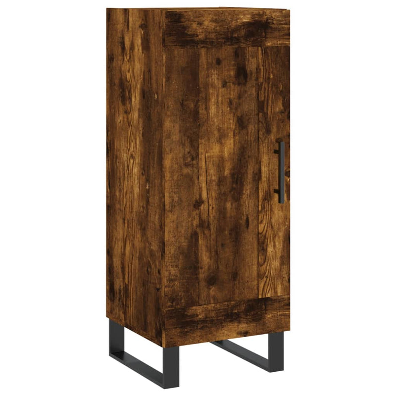 vidaXL füstös tölgy színű szerelt fa tálalószekrény 34,5 x 34 x 90 cm