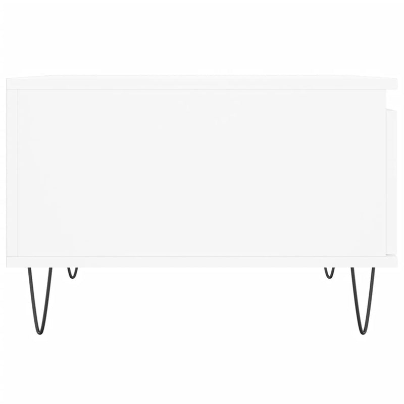 vidaXL fehér szerelt fa dohányzóasztal 55 x 55 x 36,5 cm