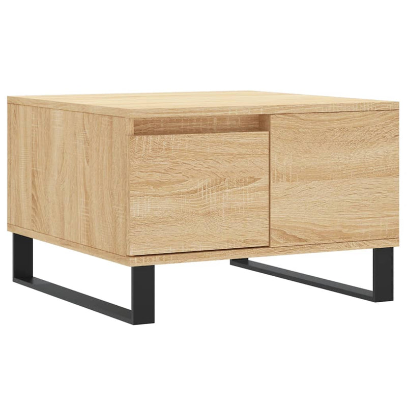 vidaXL sonoma tölgy színű szerelt fa dohányzóasztal 55 x 55 x 36,5 cm