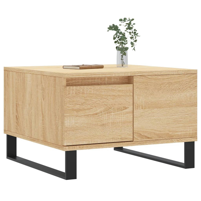 vidaXL sonoma tölgy színű szerelt fa dohányzóasztal 55 x 55 x 36,5 cm