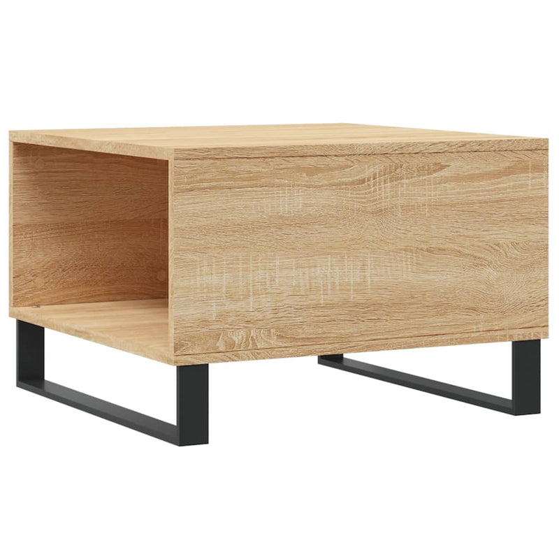 vidaXL sonoma tölgy színű szerelt fa dohányzóasztal 55 x 55 x 36,5 cm