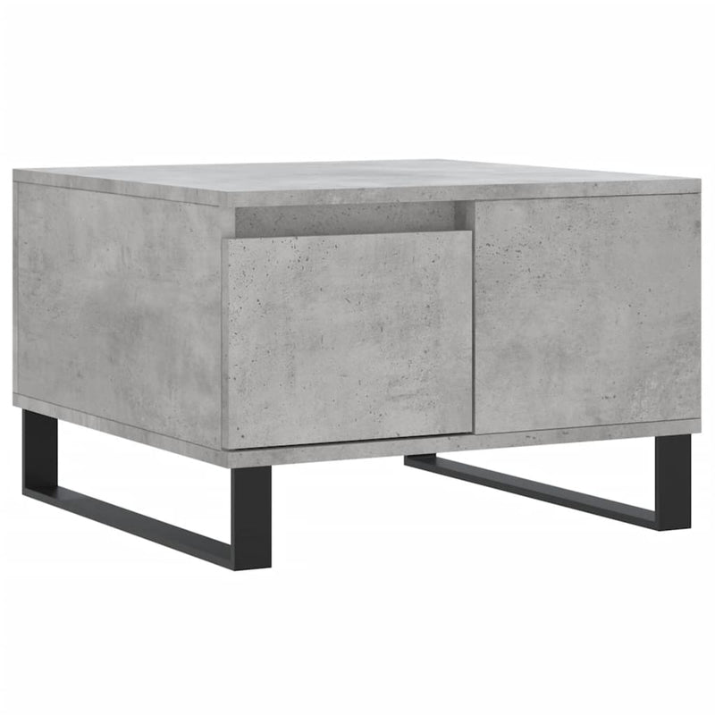 vidaXL betonszürke szerelt fa dohányzóasztal 55x55x36,5 cm