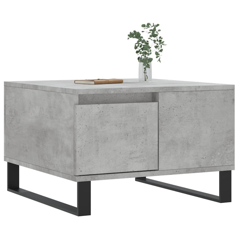 vidaXL betonszürke szerelt fa dohányzóasztal 55x55x36,5 cm
