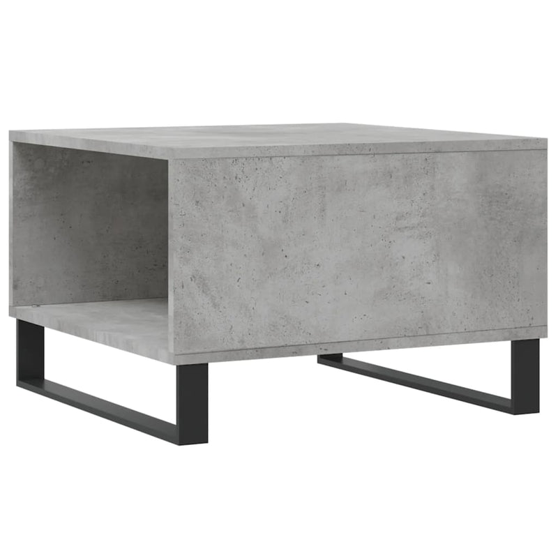 vidaXL betonszürke szerelt fa dohányzóasztal 55x55x36,5 cm