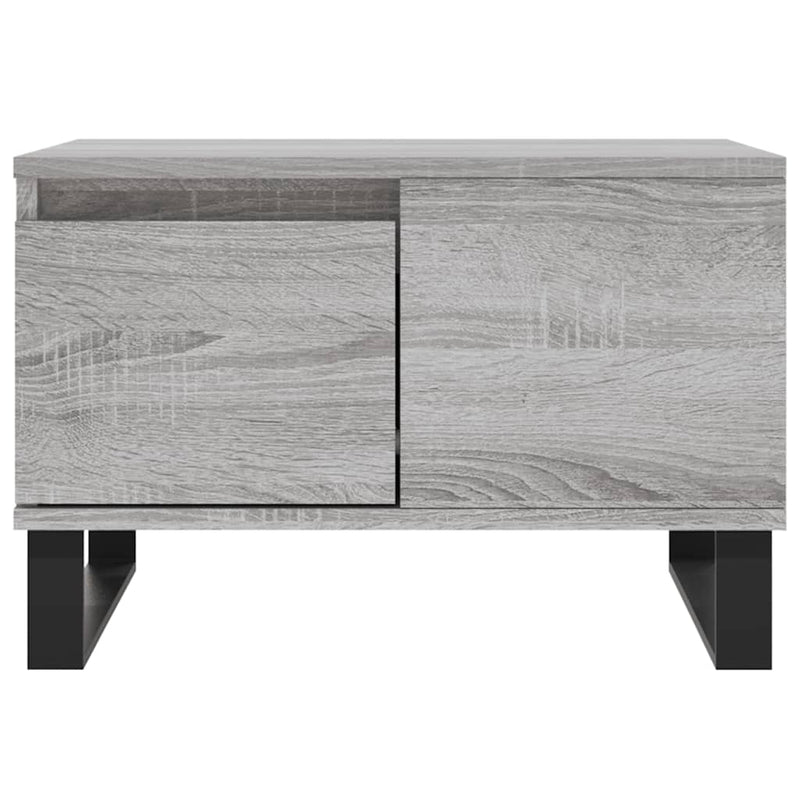 vidaXL szürke sonoma színű szerelt fa dohányzóasztal 55 x 55 x 36,5 cm